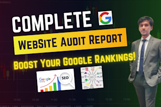 create technical SEO website audit report with action plan to rank high
