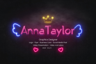edit neon effects template video for you