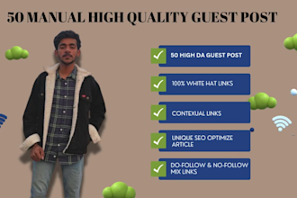 publish 50 guest posts with high da 90 google approved sites