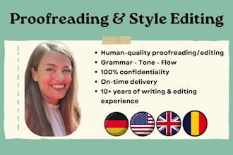 proofread texts for clarity and tone