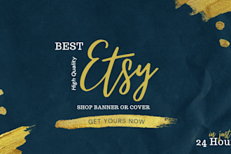 design eye catching etsy banner or cover in 24 hours