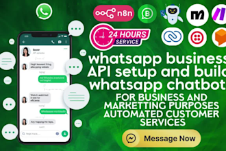 set up whatsapp business API and build whatsapp chatbots , meta business manager
