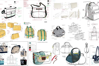 design fashion handbags, backpacks, wallets and suitcases