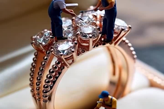 3d jewelry animation, ai miniature jewelry video, ai animation, jewelry design