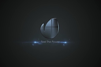 design custom 3d logo animation and intro video