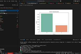 predict customer churn with python ml model and dashboard