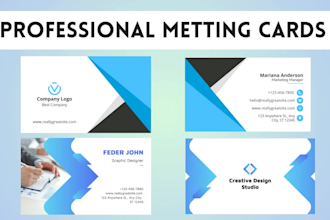 design professional and unique business card