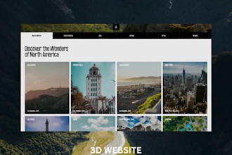 do 3d animated website 3d animated webflow scrolling animation, 3d spline, gsap