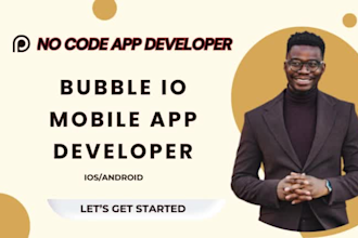 build nocode bubble io web app mobile app development API integration