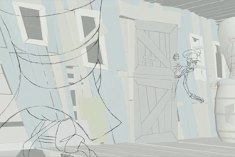 do 2d traditional line art frame by frame animation comic line art illustration