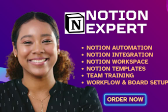 design a customized notion template for productivity notion expert adhd notion