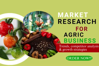 do indepth market research for agribusiness and agtech startups