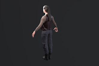 create and texture a realistic character for your games