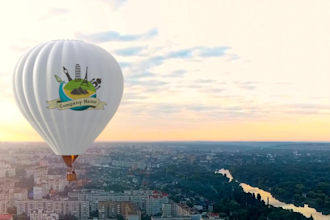 put your logo on a flying air balloon