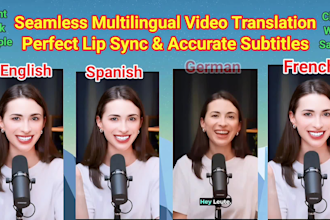translate and dub your videos with lip sync in 40 languages