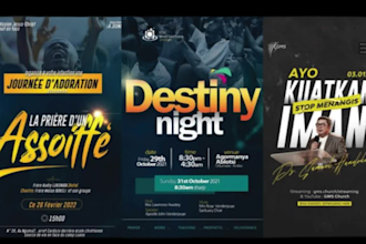 design a professional and eye catching church flyer for your event or ministry