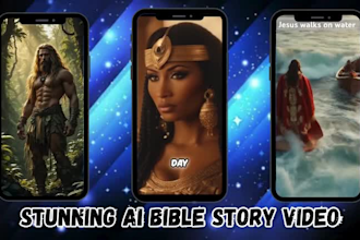 transform 3d ai bible story video from bible story and verses for your channel