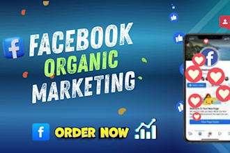 do organic facebook marketing and page promotion for business growth