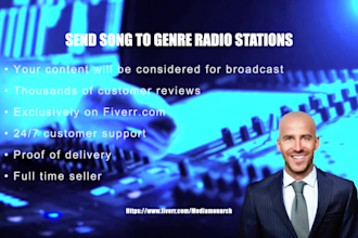 send your song to genre specific radio stations