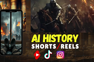 do viral faceless ai history youtube short videos and instagram reels