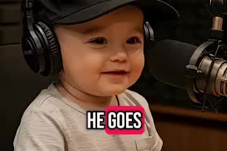create ai baby podcast ai video reels ai new baby video funny baby podcast