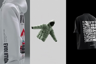 3d cloth simulation animation, 3d garment, second life, clo3d blender render