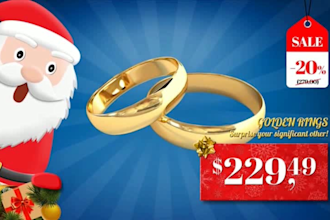 customize christmas sell or offer promotional video