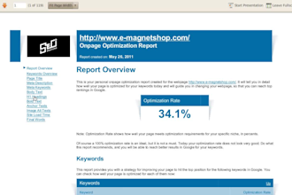 make you an AWARDED seo report and keyword research of your website and optimize it to skyrocket your website in google