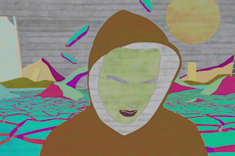 create trippy animation, psychedelic animated lyric music video