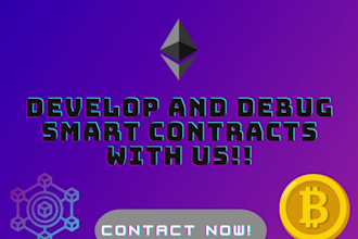 develop smart contracts in solidity for ethereum projects