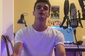 play acoustic and electric guitar