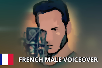 record a french male voice over