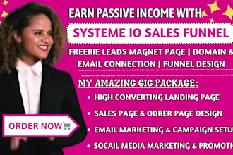 build systeme io sales funnel, systeme io, systeme io funnel, sales funnel