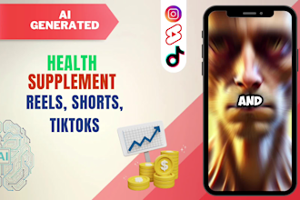 make ai health supplements instagram reels, tiktoks, shorts