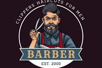 create a professional barber shop logo