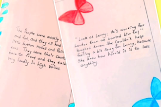 design a border and handwrite anything, send you scanned pdf copy