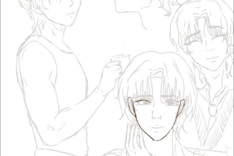 draw anime ocs, vtuber models and fanarts