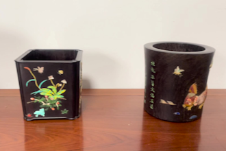 expert in jade ,shell ,wood ,gemstone inlay, fine carving for custom art
