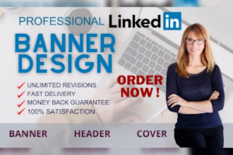 design your linkedin banner, header and cover