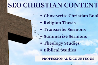 do well researched religion, theology, christianity, islamic content