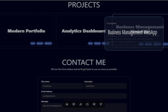develop modern webapp with nextjs and tailwindcss