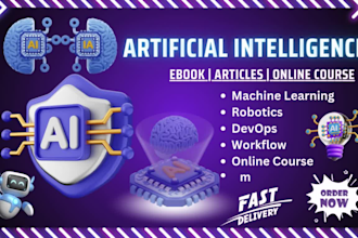 write artificial intelligence, deep learning, devops ebook, articles and course