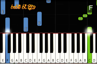 make a custom piano tutorial video for any song