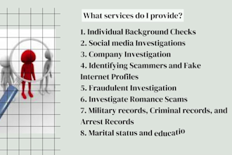 do you background check on any target osint