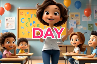 create 3d disney pixar style ai animation video and cartoon character art