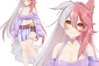create high quality live 2d and rig a vtuber model