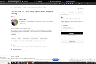 do local SEO gmb listing, optimization and gmb ranking
