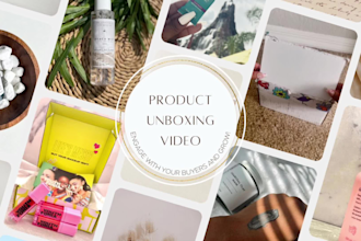 create a demo and unboxing of your products