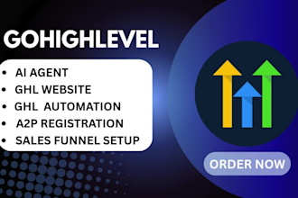 be gohighlevel automation website sales funnel a2p registration ai agent expert