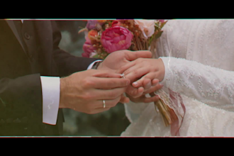 edit your wedding footage into a romantic cinematic film